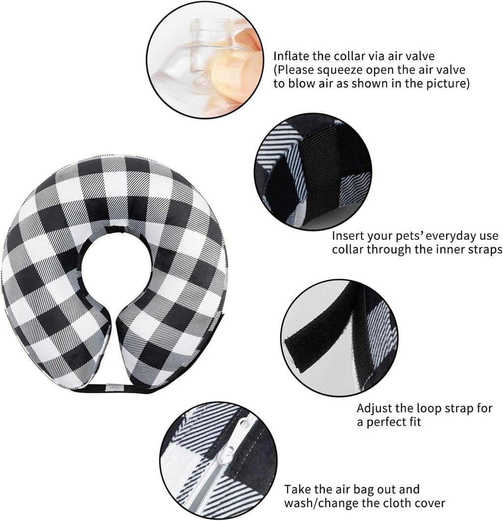 CuteBone Dog Recovery Cone for Small Medium Dogs & Cats