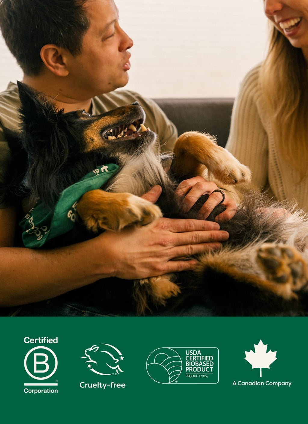 Earth Rated Dog Wipes for Paws & Butt, Deodorizing, Unscented, 100ct | Hypoallergenic, 3-in-1 Cleaning and Hydrating, for Grooming Paws, Body and Butt 