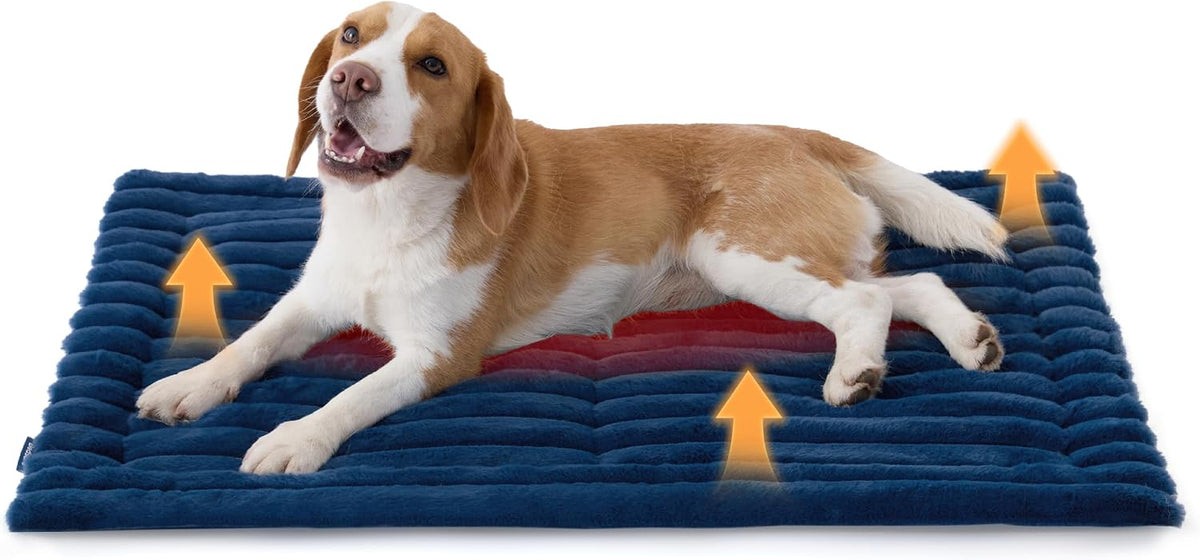 Bedsure ComfyFleece® Self Warming Dog Bed Mat,Large Self Heating Cat Pad
