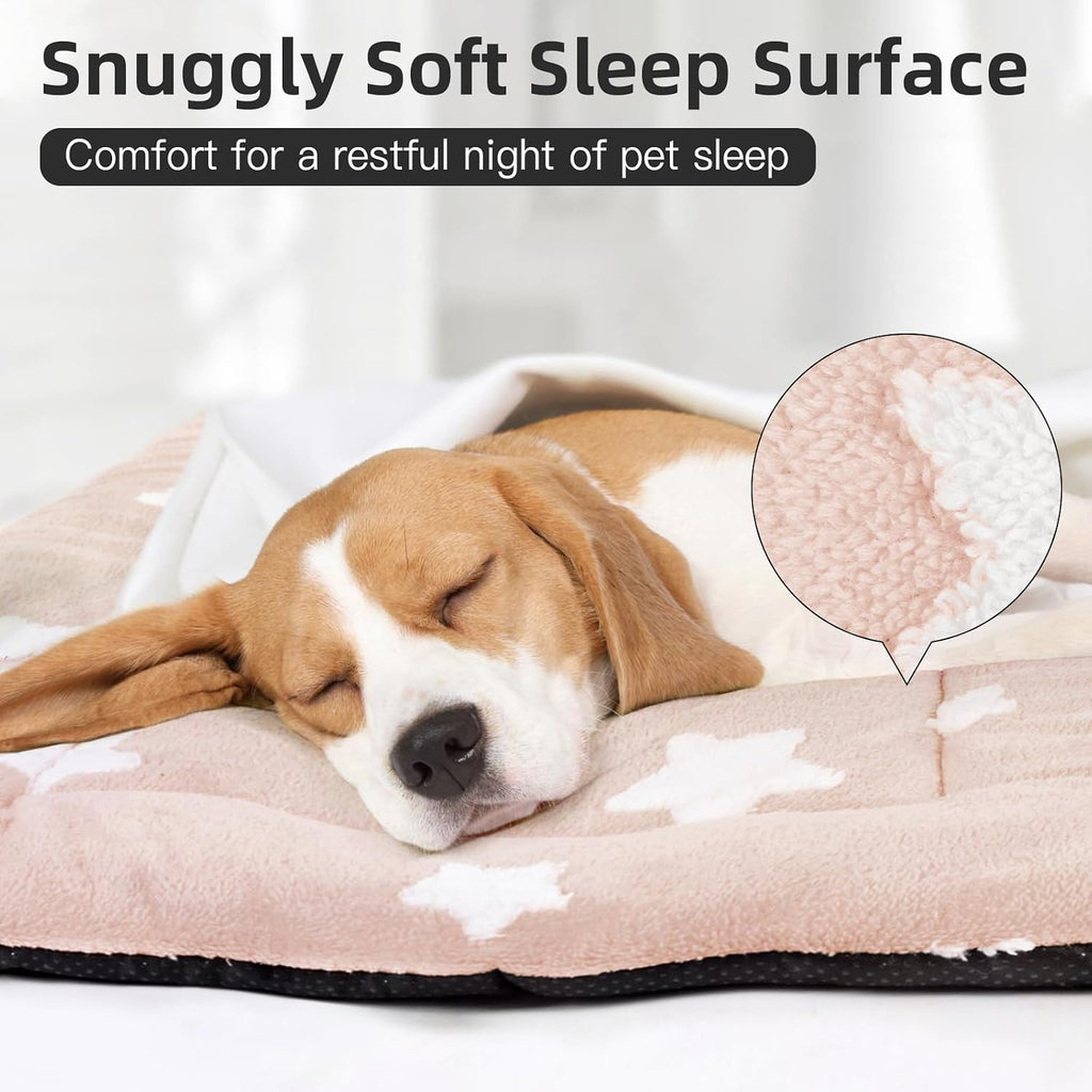 Mora Pets Dog Crate Pad Dog Bed for Crate Washable Flat Pet Kennel Mat Cute