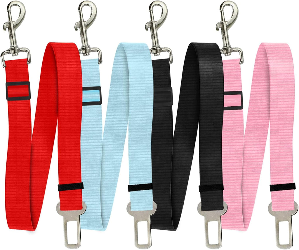 SunGrow Dog Seat Belt for Car, Adjustable Nylon Pet Seatbelt, Supports All Cars, Seatbelt for Dogs in Car, Dog Car Leash Seat Belt, Cats and Ferrets Seat Belt Harnesses