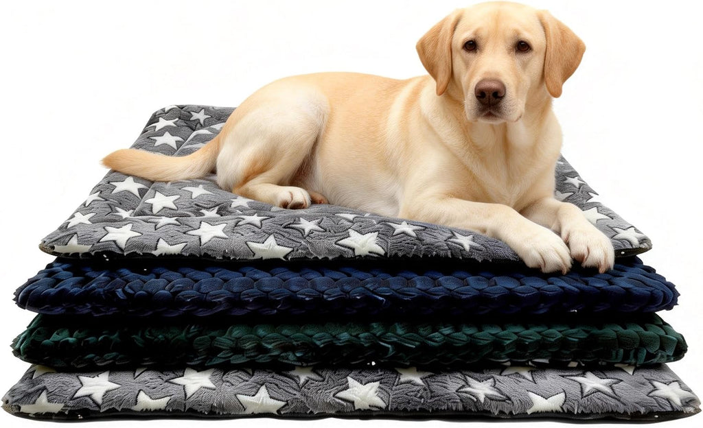 4Piece Washable Orthopedic Dog Bed Kennel Pad Indoor Outdoor Crate Mat 36In