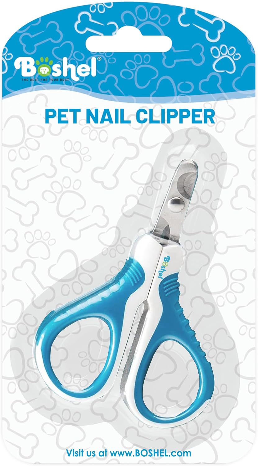 Cat Nail Clipper - Razor-Sharp & Angled Cat Clippers for Nails with Comfy Grip Handles. Lightweight & Safe Grooming Solution - Ideal for Smaller Pets 