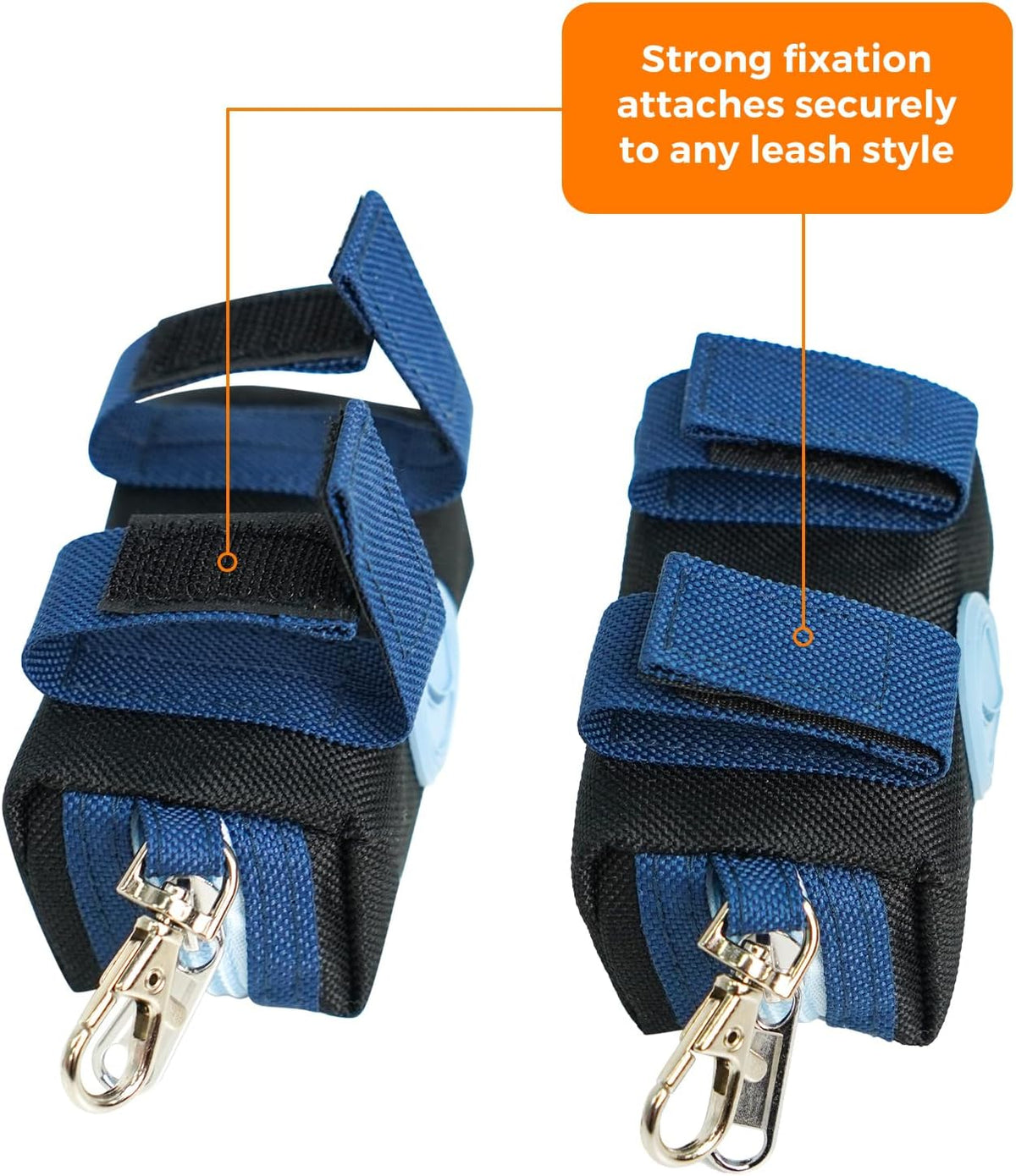 Dog Poop Bag Holder for Leash, Large-Capacity Canvas Pouch, Black | Holds one bag roll, keys, treats, and small essentials with quick access, secure straps, and water-resistant canvas