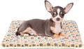 Mora Pets Dog Bed Crate Pad Ultra Soft Pet Mat Star Print 22 Inch Brown