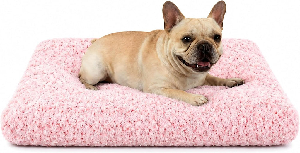 Dog Bed Medium Size, Plush Washable Pet Bed Mat, Dog Crate Bed 29"x21"