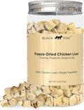 BLACK FOX Freeze-Dried Chicken Liver Dog Treats & Cat Treats | 270 Treats, 4oz | Single Ingredient, Raw, Grain-Free, High Protein Training Treats for Dogs and Cats | All Life Stages