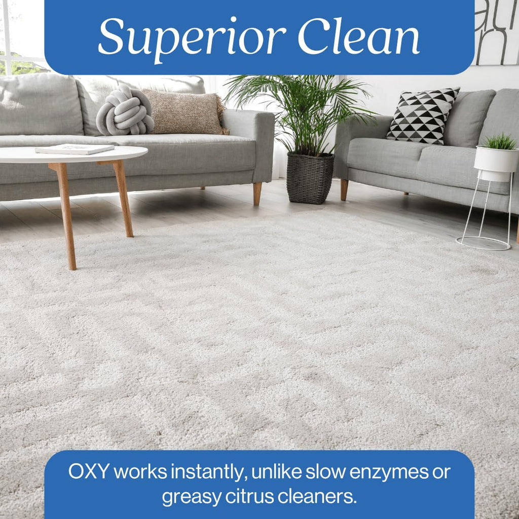 Oxy Pet Carpet Cleaner Spray | Pet Stain Remover for Pet Urine, Cat Pee, Dog Poop | Deep Spot Treating Action on Carpeting, Upholstery, Laundry, Pet Beds & More (160 Fl Oz)