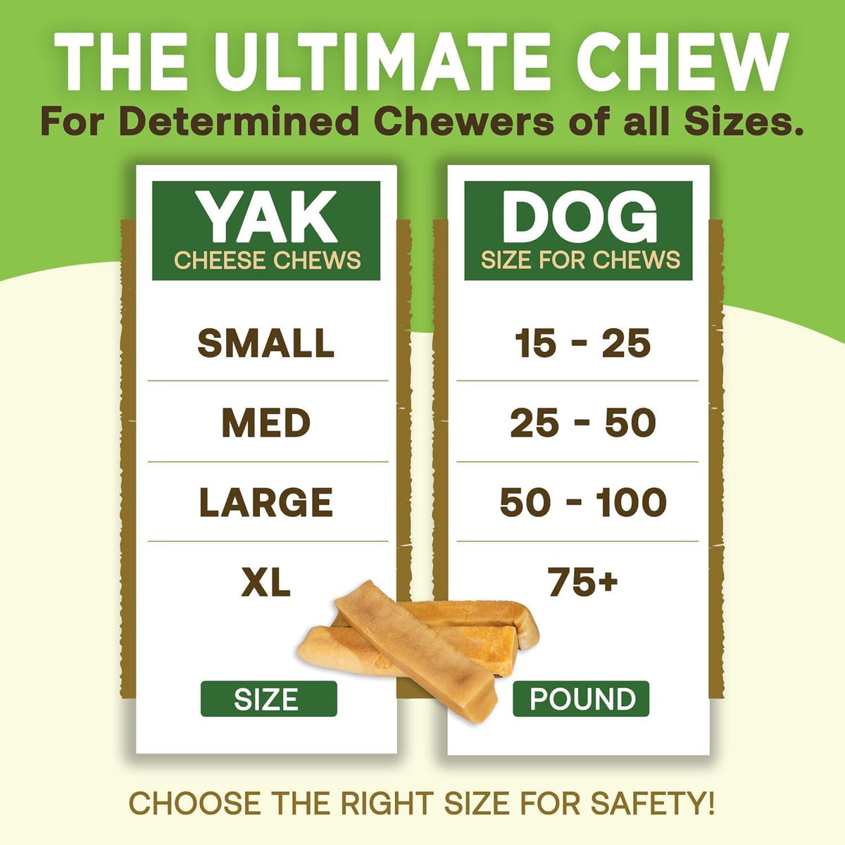 EcoKind Yak Cheese Himalayan Dog Chews, Yak Chews for Medium Dogs, 12 Bones