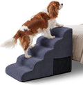 Topmart High Density Foam Dog Steps 5 Tiers, Extra Wide Deep Pet Steps