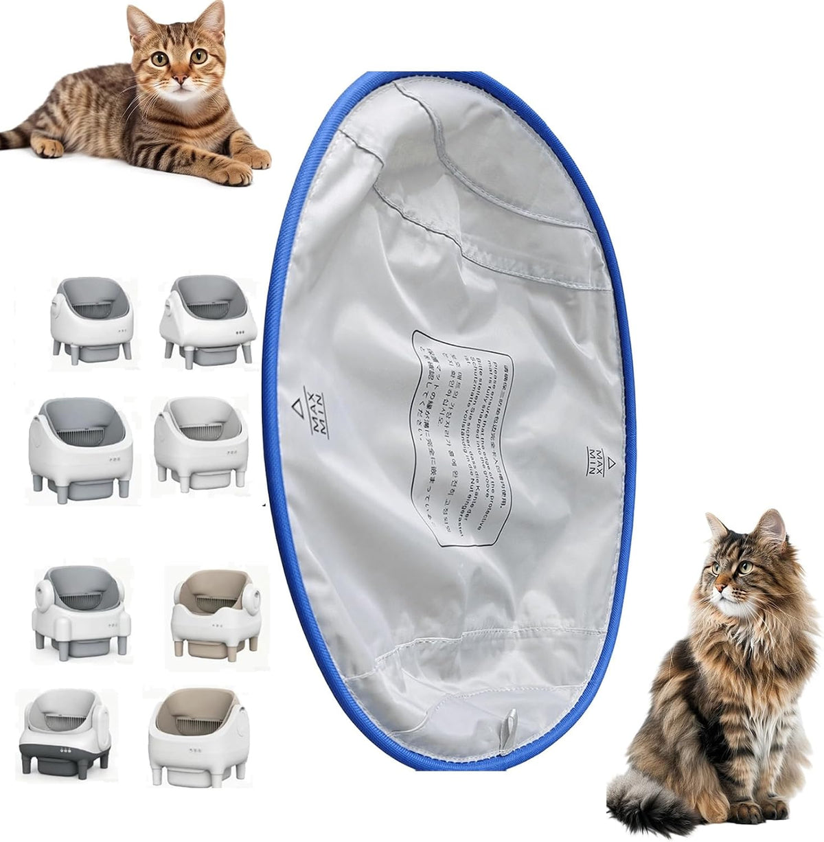 Automatic Litter Box Liner, Waterproof Scratch-Resistant Base Mat 1