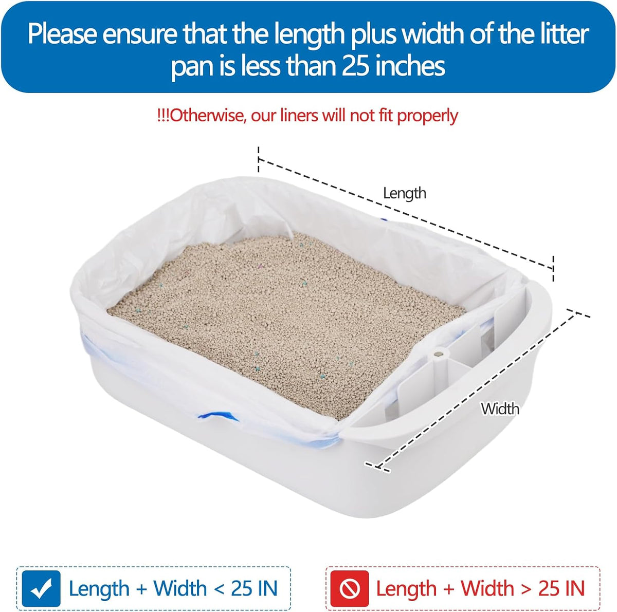 Self Cleaning Cat Litter Box Liners-45 Counts, Extra Thick Litter Bags for Automatic Cat Litter Box Robot with Drawstring Trash Bags Compatible with PetPivot