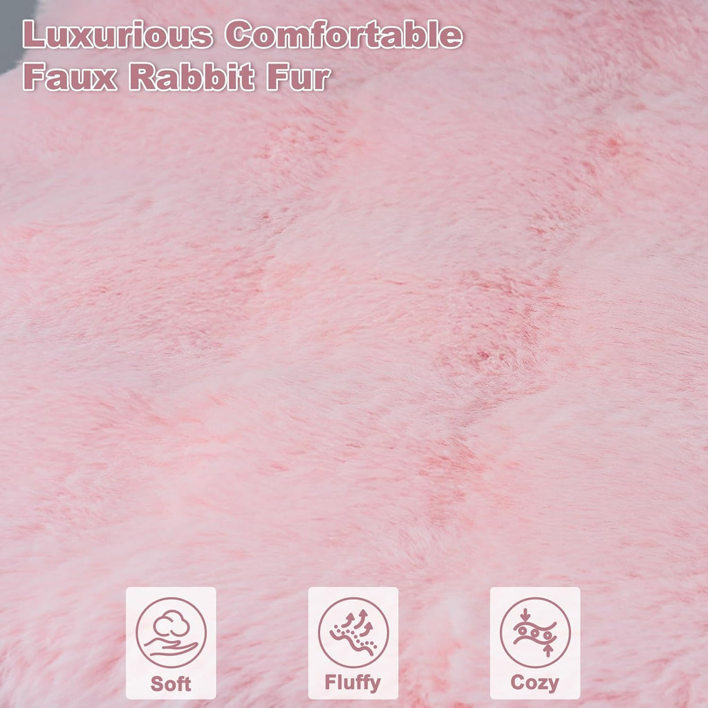 Washable Orthopedic Dog Bed Medium Size Dog, 30"x20" Pink