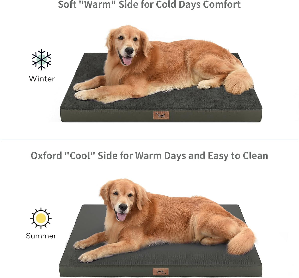 Orthopedic Waterproof Dog Bed for Small Dogs and Cats