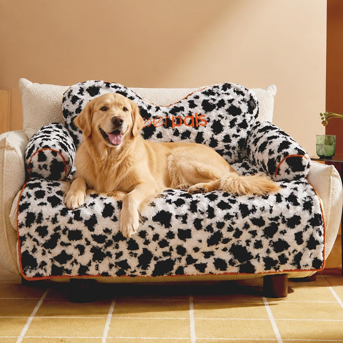 CHEERPALS Calming Dog Bed Mat with Neck & Head Support for Indoor Cats