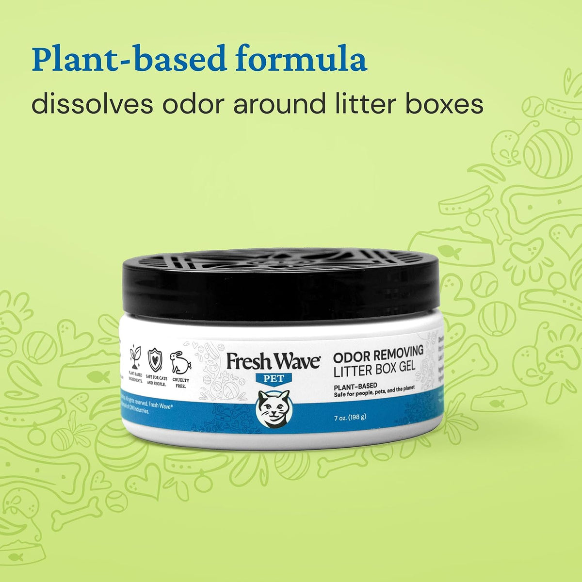 Fresh Wave Litter Box Gel, 7 oz - Cat Odor Eliminator for Home