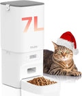 Automatic Cat Feeder - 7L/29 Cups Cat Food Dispenser with Desiccant Bag, 1–6 Meals, Ideal for 2–15mm Dry Food, Auto Pet Feeder with Dual Power Supply, Automatic Dog Feeder for Small Medium Breed
