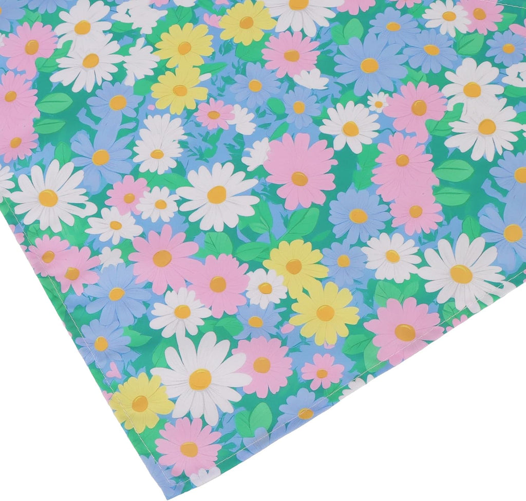 ADOGGYGO Floral Dog Bandanas Girl, 4 Pack Spring Flower Bandana, X-Large