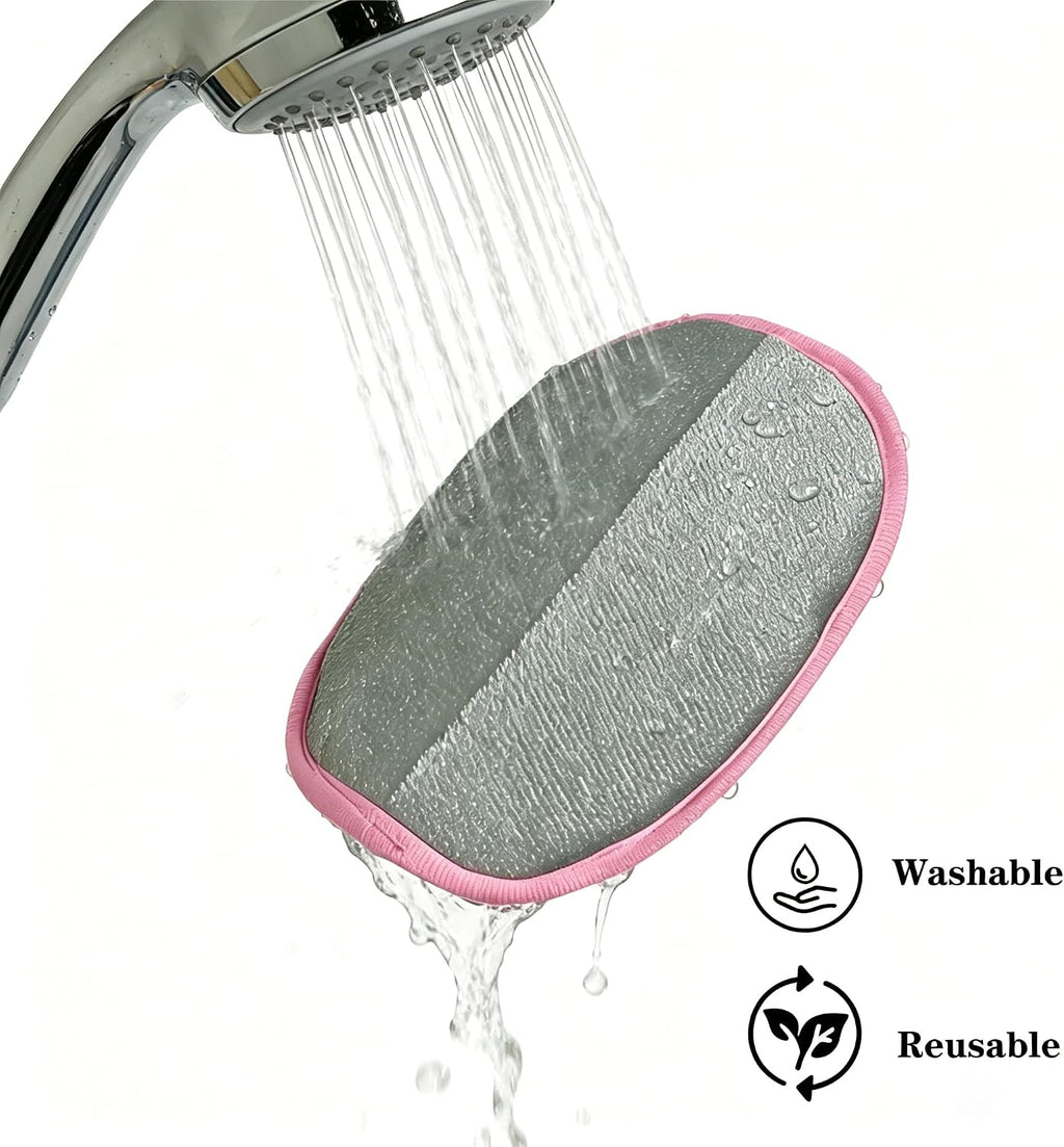 Pet Hair Remover Glove, 2 Pack Electrostatic Remover Gloves for Dogs and Cats, Reusable Wash Mitt for Furniture, Car Seats, Clothes, and Laundry, (Pink)