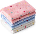 1 Pack 3 Blankets for Dog Puppy Cat (Medium 30x20'', White, Pink, Blue)