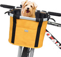 RAYMACE Bicycle Basket Dog Bike Handlebar Basket Front,Folding Detachable Quick Release Easy Install,Cycling Picnic Bag