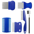 6Pcs Flea Lice Comb Set for Cats and Dogs, Pet Grooming Combs