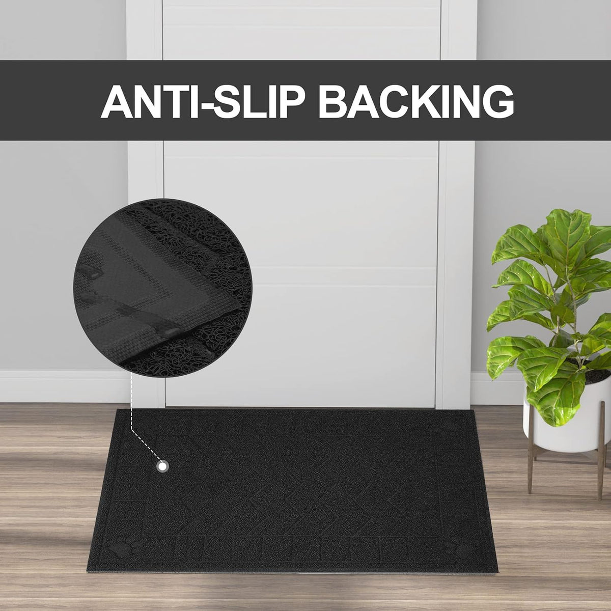 Cat Litter Box Mat, 35" x 24" Large Waterproof Litter Trapping Mat | Thick Mesh Traps Litter, Non-Slip Kitty Litter Mat for Indoor Cat, Soft Paws, BPA-Free, Multi-Use, Easy Clean, Large Coverage