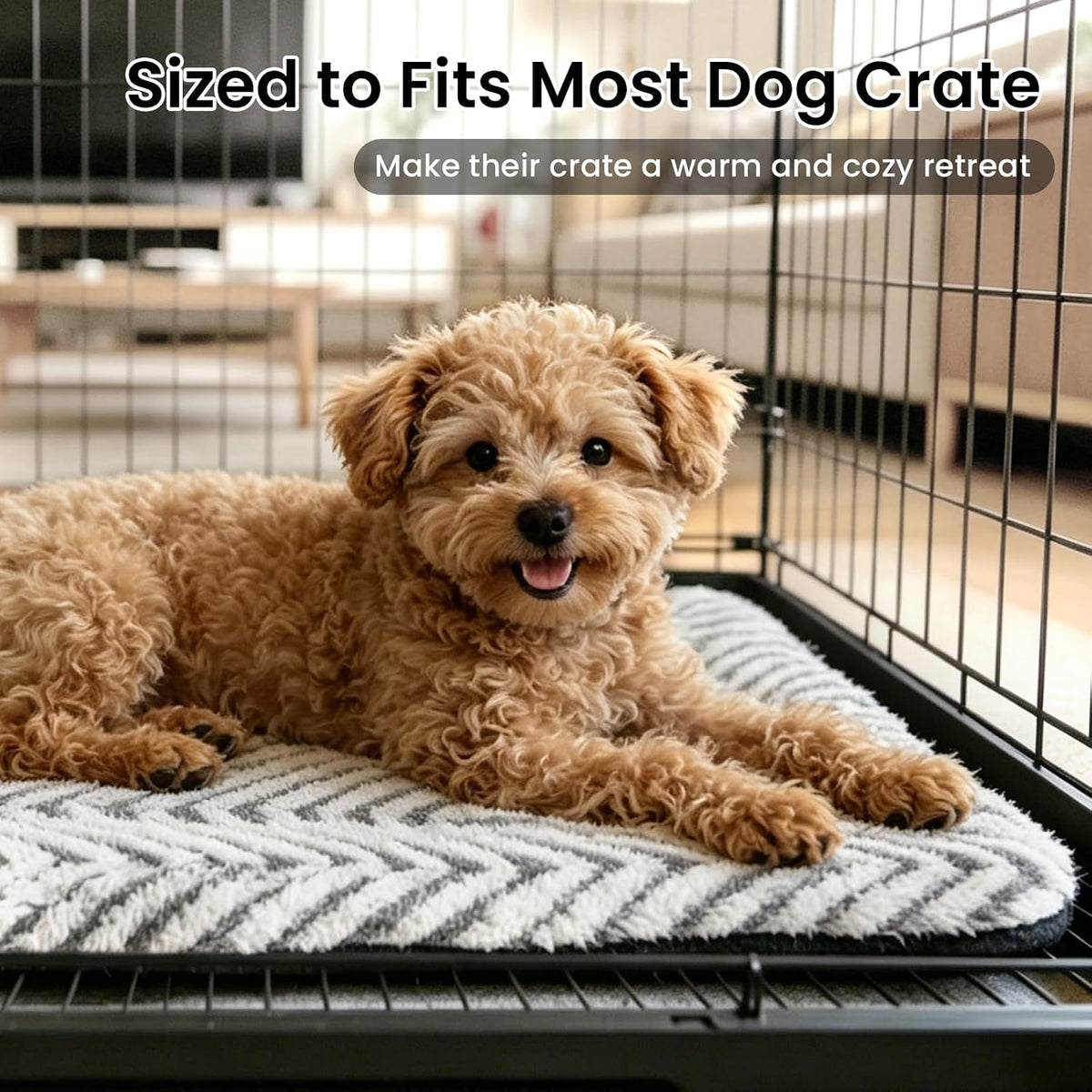 Mora Pets Dog Crate Pad Washable Cat Dog Bed for Crate Flat Pet Kennel Mat