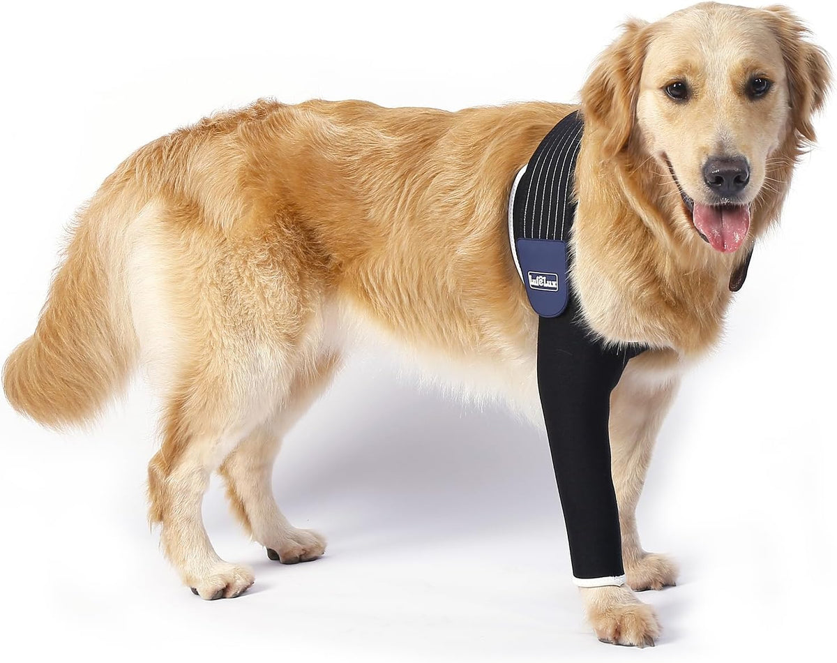 Dog Front Leg Sleeve, XLarge, Comfortable, Breathable Material, Adjustable Elastic Band, for Hot Spots, Wounds, Bandages