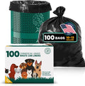 ALAGPRO® 100 Premium Dog Waste Station Can Liners - 2 Rolls of 50 Bags - Standard Size 26" W x 33" L (10-13 gallons) - Heavy Duty Pet Poop Trash Can Bags, 40% Thicker than Competitors Bags (1.1 mil)
