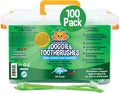 Bodhi Dog Dual-Headed Toothbrush for Dogs & Cats - Soft Bristles for Gentle Pet Dental Care - Puppy & Adult Teeth Cleaning - Easy-to-Use Design for Healthy Gums & Fresh Breath (100 Count) 