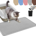 Cat Litter Mat, Honeycomb Double Layer Litter Trapping Mat