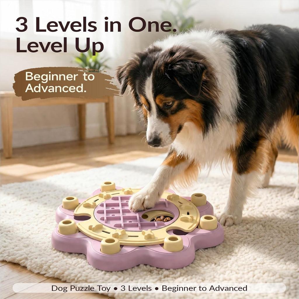 KADTC L Size 3 Levels, Dog Puzzle Toy, Slow Feeder & Enrichment for Dogs