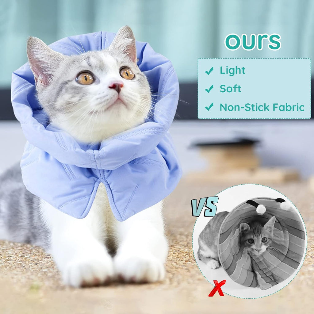 Cat Recovery Collar, Soft Adjustable Cat Cone Alternative