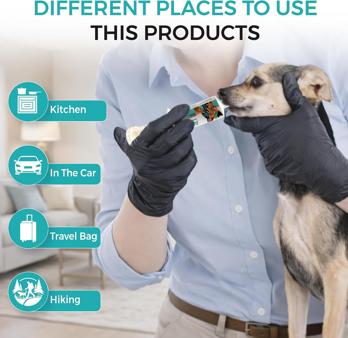 (60ml) Activated Charcoal for Dogs & Cats - Emergency Poisoning Aid Paste | Veterinary-Grade Digestive Aid for Toxin Binding, & Upset Stomach | Fast Acting Pet First Aid Kit