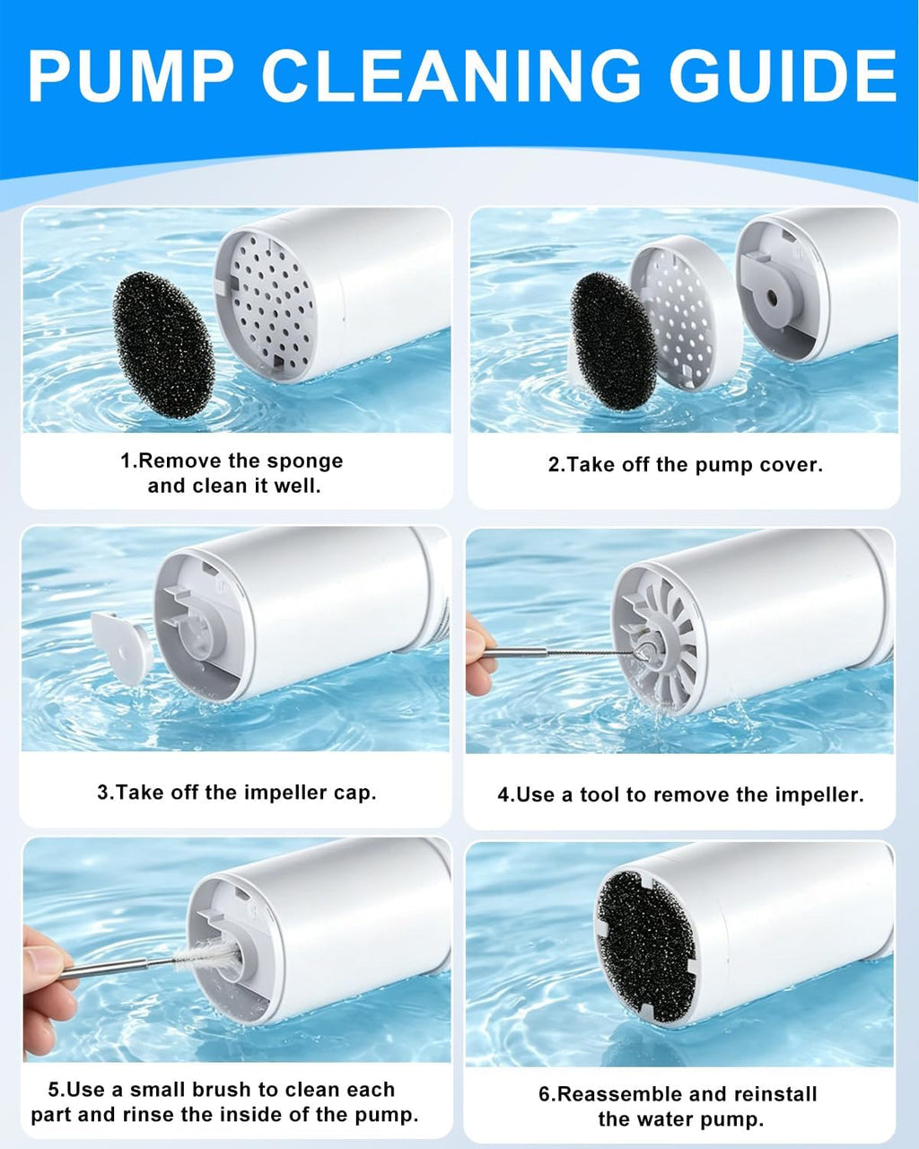 8+8Pcs Dog Water Filter Compatible with FEELNEEDY FN-W18 Fountain