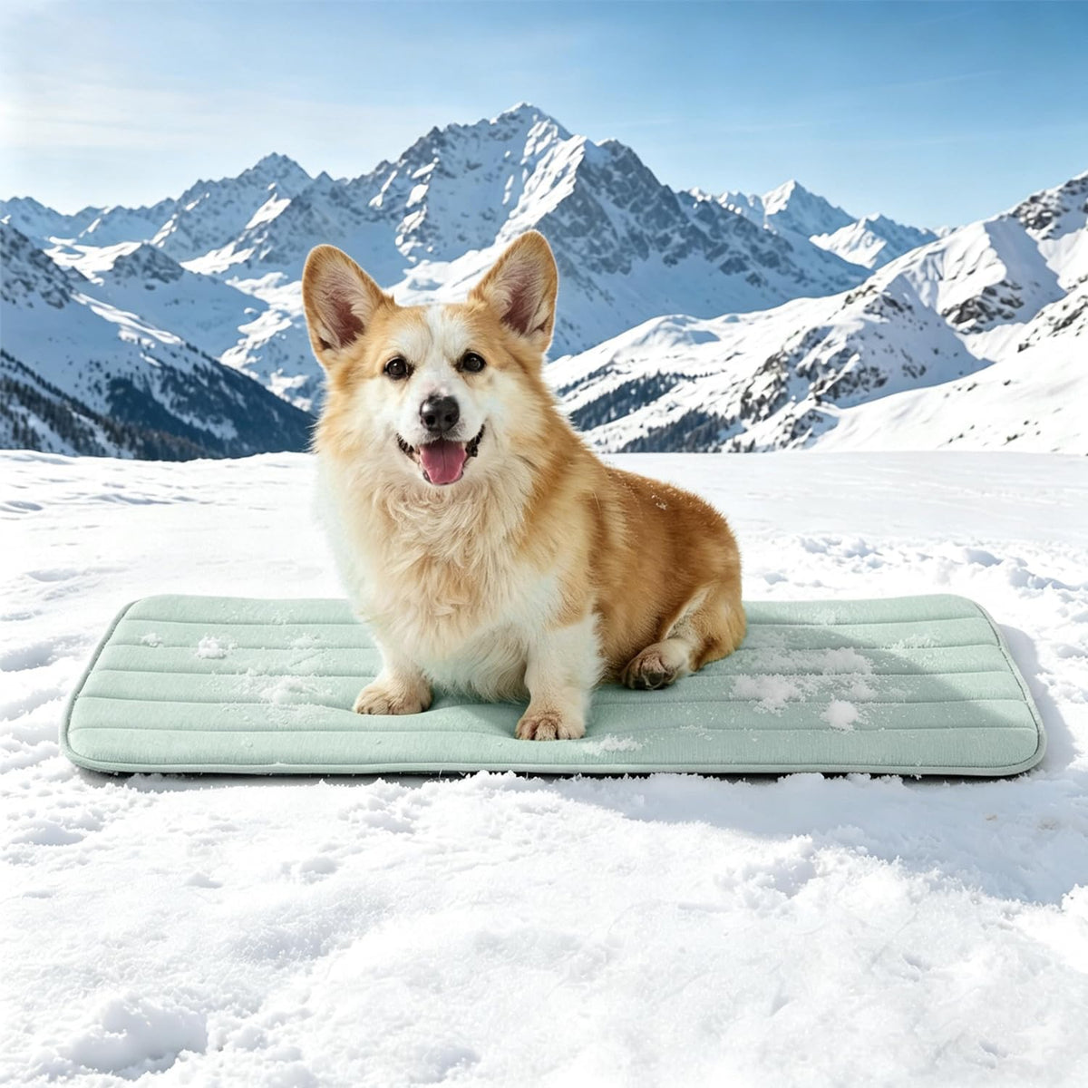 Dog Cooling Mat, 35" x 23" Non-Slip Self-Cooling Summer Pet Mat