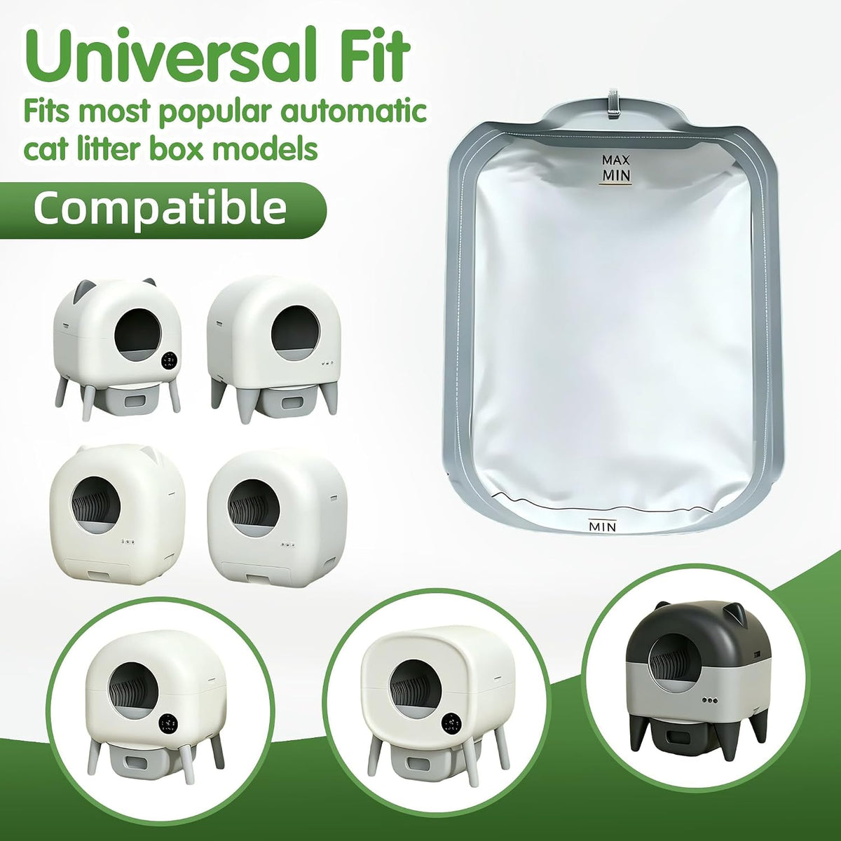 Smart Cat Litter Box Waterproof Pad Set (2PAD+2Deodorizer)