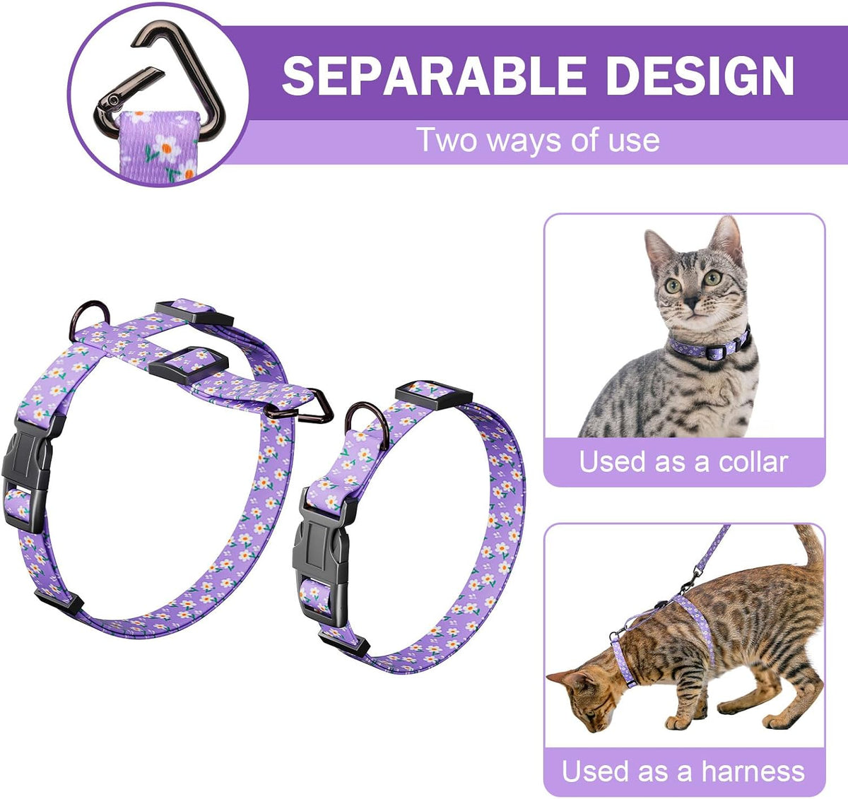 Hikiko Cat Harness and Leash Set Escape Proof