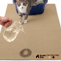 GORILLA GRIP Cat Litter Mat, Soft Felt Scatter Catcher, 35x23, Beige