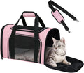 Cat Carrier Soft Up to 16 Lbs, Breathable Pet Travel Bag with Steel Frame