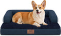 MEKIY Orthopedic Waterproof Dog Bed Pet Couch with Bolster for Medium Dogs