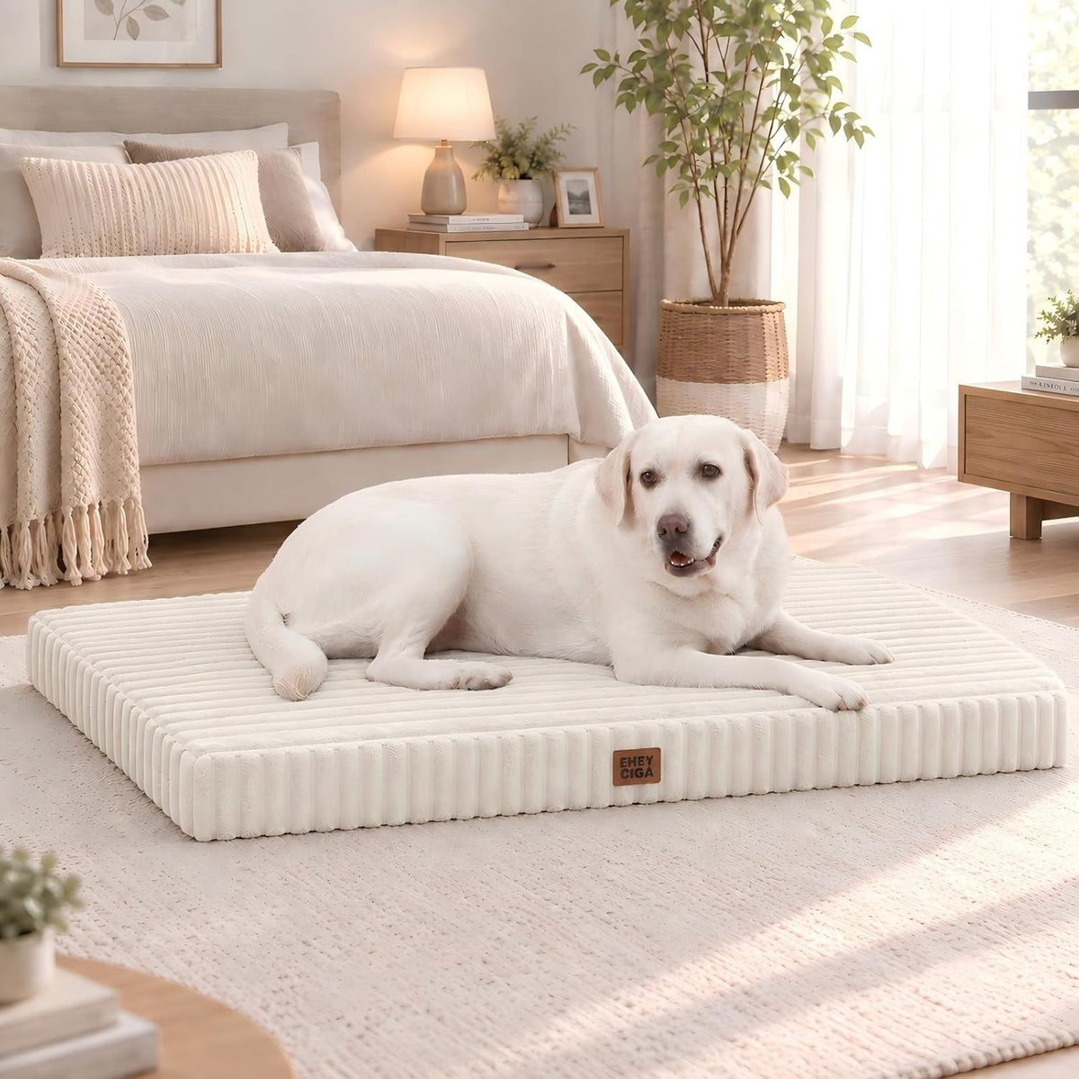EHEYCIGA Orthopedic XL Dog Beds Large Sized Dog, 44"x32" Washable Pet Bed