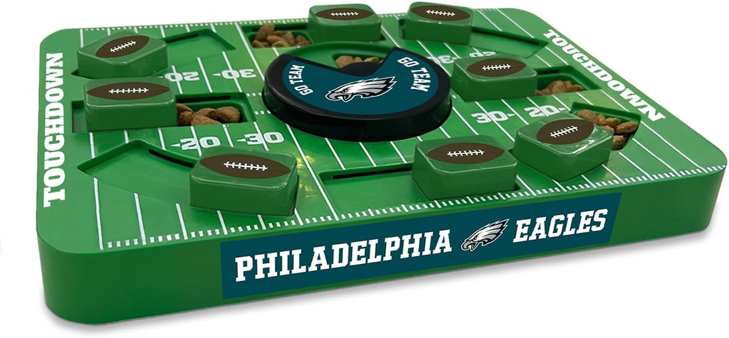 Pets First NFL Philadelphia Eagles Large Puzzle Toy for Dogs, Slow Feeder Board for Pets, New Bigger Size, Interactive Doggie Treat Toy