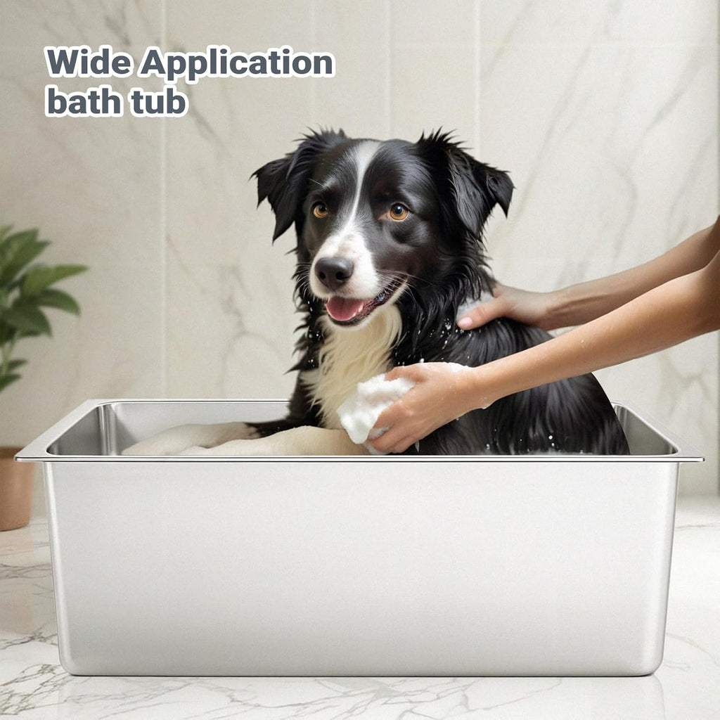 Kirecoo XXL Stainless Steel Cat Litter Box High Sided, Non-Stick | Solid Metal Box, Odor Free, Non Stick, Rust Proof, Easy to Clean, Ideal for Cats, Kittens, Multi-cat & Rabbits, Indoor Use