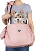 Ownpets XL Dog Sling 15-25lbs, Hands-Free Carrier with Bottom Support Pad