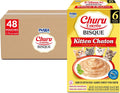 INABA Churu Entree Bisque Kitten Wet Cat Food, Tuna, 48ct