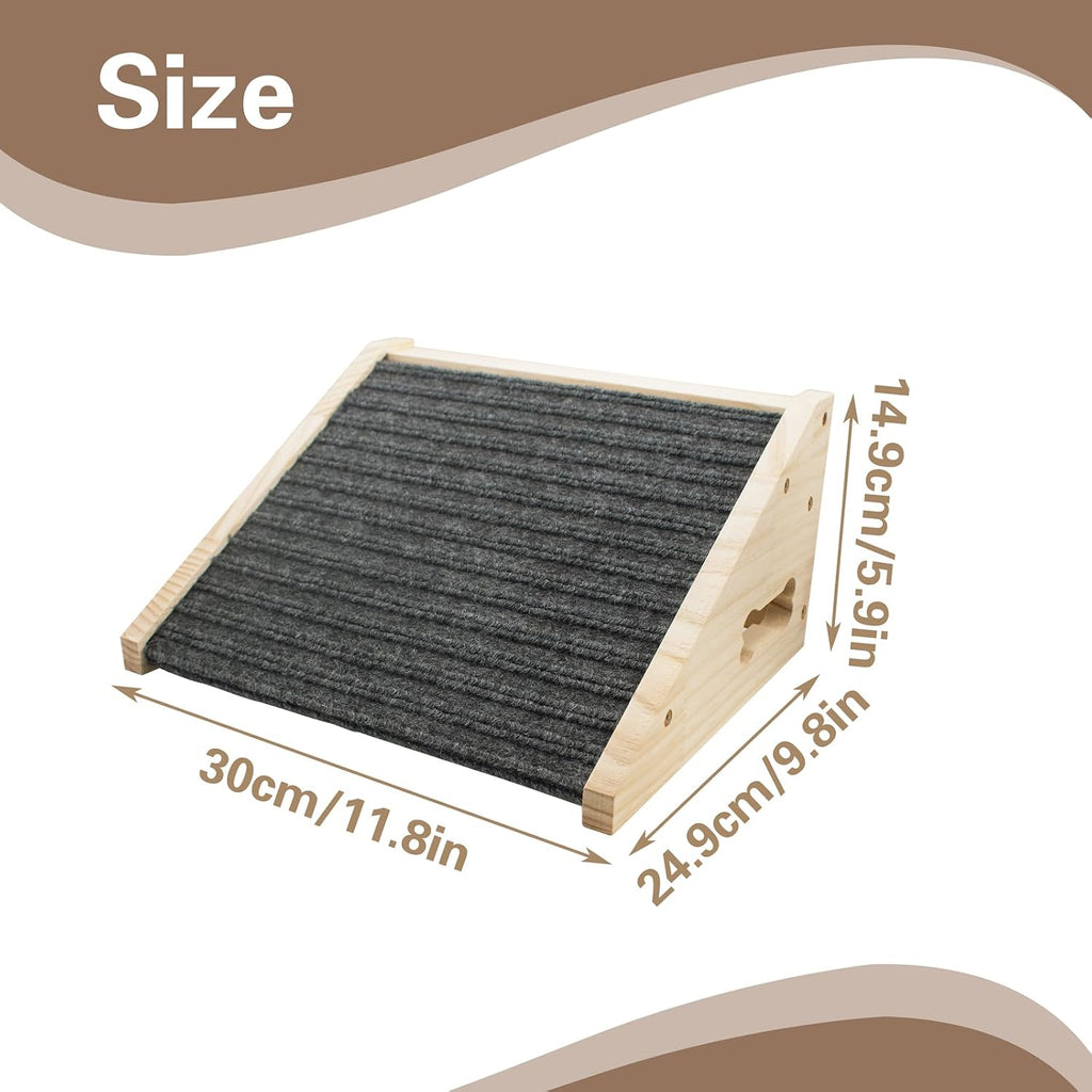Dog Ramp for Stairs, Wooden Low-Angled Pet Ramps (1 Pack)