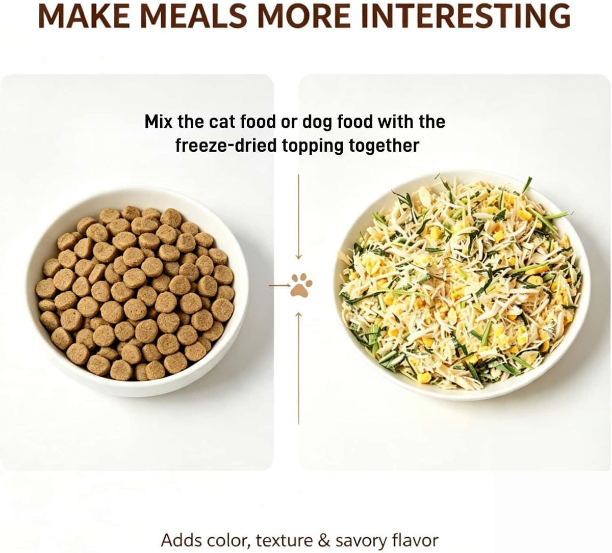 8.11 oz Dog & Cat Food Topper - Freeze-Dried Chicken Flavor Cat Grass Bites