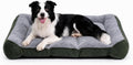 Orthopedic Dog Beds Large Sized Dog, Washable Dog Bed, 42" L, Green